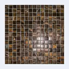 Мозаика стекло Elada Aventurin HK-18 (327*327мм) шоколадное золото