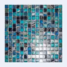 Мозаика стекло Elada Aventurin HK-21 (327*327мм) синий микс