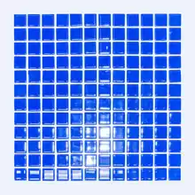 Мозаика стекло Elada Crystal A314 (327*327мм) синий