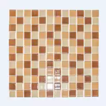 Мозаика стекло Elada Crystal CB520 (327*327мм) бежево-коричневый