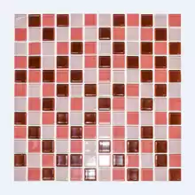 Мозаика стекло Elada Crystal CB908 (327*327мм) шоколадно-малиновая