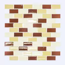 Мозаика стекло Elada Crystal DM 105 (327*324мм) песочно-коричневая