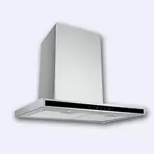 Кухонная вытяжка Simfer 8635SM настенная, цвет нерж. сталь / черное стекло