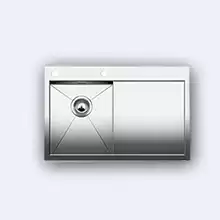 Мойка кухонная Blanco Zerox 4S-IF/А (чаша слева) нерж. сталь зеркальная полировка с клапаном-автоматом 513758