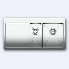 Мойка кухонная Blanco Zerox 6S-IF/А (чаша справа) нерж. сталь зеркальная полировка с клапаном-автоматом 513705