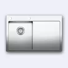 Мойка кухонная Blanco Claron 4S-IF/А (чаша слева) нерж. сталь зеркальная полировка с клапаном-автоматом 513998