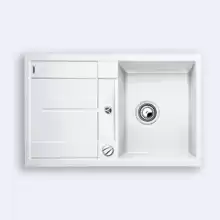 Кухонная мойка Blanco Metra 45 S-F 770x490 белый с клапаном-автоматом 519083