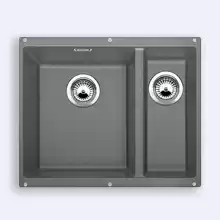 Кухонная мойка Blanco Subline 340/160-U 460x555 silgranit алюметаллик с клапаном-автоматом (чаша слева) 513789