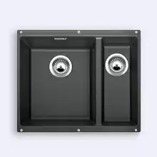 Кухонная мойка Blanco Subline 340/160-U 460x555 silgranit антрацит с клапаном-автоматом (чаша слева) 513795