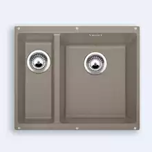 Кухонная мойка Blanco Subline 340/160-U 460x555 silgranit серый беж с клапаном-автоматом (чаша справа) 520409