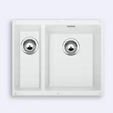 Кухонная мойка Blanco Subline 340/160-U 460x555 silgranit белый с клапаном-автоматом (чаша справа) 520406