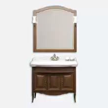 Комплект мебели Opadiris Лоренцо 100 светлый орех (тумба с раковиной + зеркало) 1000х912х535