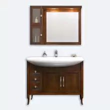 Комплект мебели Opadiris Мираж 100 светлый орех (тумба с раковиной + зеркало) 1000х860х480