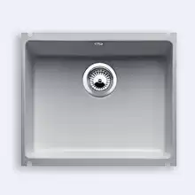 Кухонная мойка Blanco Subline 500-U 543x456 керамика серый алюминий PuraPlus с клапаном-автоматом 514512