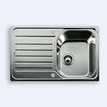 Кухонная мойка Blanco Lantos 45S-IF 768x488 Compact нерж. сталь, с клапаном-автоматом 519059