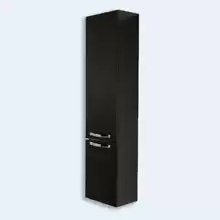 Шкаф-колонна подвесная Aquaton Ария М 1244-3.95 черный глянец