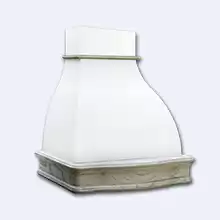Кухонная вытяжка Vialona Cappe Лагуна 60 ППУ inca 900 белый муар/неокрашенный багет