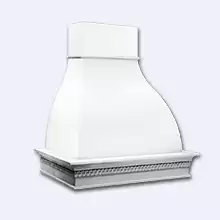 Кухонная вытяжка Vialona Cappe Руджери 60 ППУ с ВМ-750/52 белый муар/руджери багет