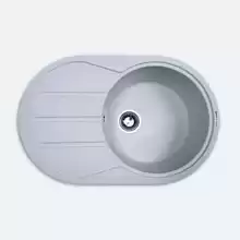 Кухонная мойка Zigmund Shtain Kreis OV 770D гранитная, 770x495 1 чаша, 3 1/2" корзинчатый клапан с сифоном в компл., млечный путь