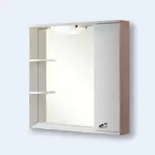 Зеркало со шкафом Aquaton Аттика 38-2 (правый) белое (862*853*165)