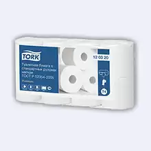 Туалетная бумага Tork в стандартных рулончиках мягкая