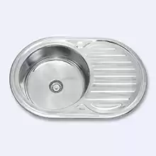 Кухонная мойка Sink Light K7750 врезная 77х50/180 1чаша нерж.сталь 0.8 глянцевая