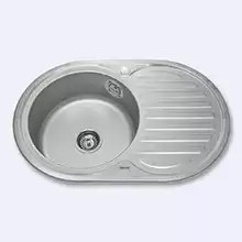 Кухонная мойка Sink Light K7750 врезная 77х50/180 1чаша нерж.сталь 0.8 матовая