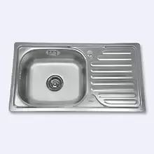 Кухонная мойка Sink Light K7642 врезная 76х42/180 1чаша нерж.сталь 0.8 матовая