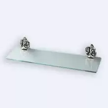 Полка стеклянная Art&Max ROSE AM-0913-T, серебро