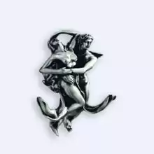 Крючок двойной Art&Max ROMANTIC AM-0812-T, серебро
