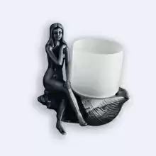 Стакан для зубных щеток настольный Art&Max JUNO AM-0071D-T, серебро