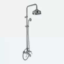 Душевая система с верхним душем 200mm изливом на ванну и ручным душем Fima Carlo Frattini, серия Herend хром, F5404/2CR