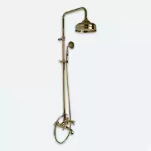 Душевая система с верхним душем 200mm изливом на ванну и ручным душем Fima Carlo Frattini, серия Elizabeth бронза , F5084/2BR