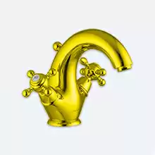 Смеситель для раковины с литым изливом Fima Carlo Frattini, серия Elizabeth золото, F5091/2OR