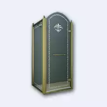 Душевой уголок квадратный Cezares Retro, одна распашная дверь, RETRO-A-1-90-PP-Br-R 900x900x1950 мм