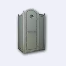 Душевой уголок прямоугольный Cezares Retro, одна распашная дверь, RETRO-A-11-100-PP-Cr-R 1000x1000x1950 мм