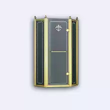 Душевой уголок пятиуголный Cezares Retro, одна распашная дверь, RETRO-P-1-90-PP-Br-R 900*900*1950 мм