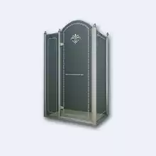 Душевой уголок прямоугольный Cezares Retro, одна распашная дверь, RETRO-AH-1-90/100-CP-Cr-L 900x1000x1950 мм
