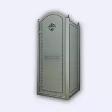Душевой уголок квадратный Cezares Retro, одна распашная дверь, RETRO-A-1-90-PP-Cr-L 900x900x1950 мм