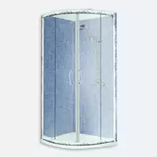 Душевой уголок, радиальный Cezares Art-Gotico, R-550, две раздвижные двери, ART-GOTICO-R-2-90-C-D 900x900x1850 мм