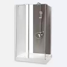 Душевой уголок Cezares Triumph, квадратный, одна распашная дверь. TRIUMPH-AH-1-120/80-C-Cr-L 1200x800x1950 мм Душевой уголок Cezares Triumph, квадратный, одна распашная дверь. TRIUMPH-AH-1-120/80-C-Cr-L 1200x800x1950 мм