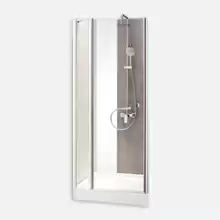 Дверь в проем Cezares Triumph, одна распашная дверь с одним неподвижным стеклом. TRIUMPH-B-12-100-C-Cr 1000x1950 мм