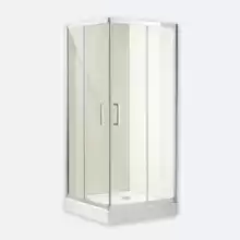 Душевой уголок Cezares Porta, квадратный: две раздвижные двери. PORTA-A-2-90-C-Cr 900x900x1950 мм