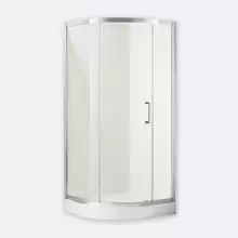 Душевой уголок Cezares Porta, радиальный, R-550, одна раздвижная дверь. PORTA-R-1-90-P-Cr 900x900x1950 мм