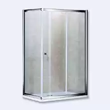 Душевой уголок Cezares Practico, квадратный: две раздвижные двери. PRATICO-A-2-100-P-Cr 1000x1000x1850 мм