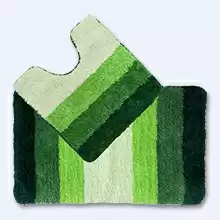 Набор ковриков для ванной комнаты IDDIS Green Gradiente 50*80 см, 50*50 см полиэстер, 552M580i13