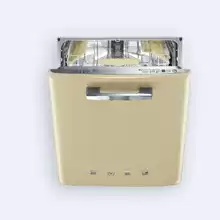 Посудомоечная машина Smeg ST2FABP2 встраиваемая 60см, стиль 50-х годов, кремовый