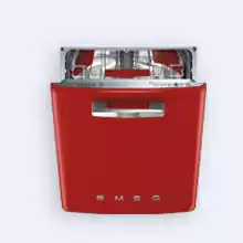 Посудомоечная машина Smeg ST2FABR2 встраиваемая 60см, стиль 50-х годов, красный