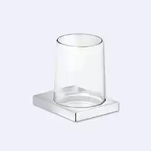 Стакан подвесной прозр.стекло/хром Keuco Edition 11 11150.019000