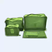 Набор органайзеров для хранения и путешествий Suntribe Travel, 6 шт в комплекте, зеленый, A-SH-HG-081-GN